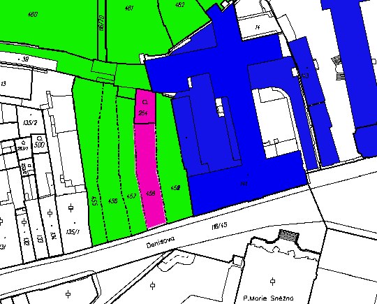 katastrální mapa Muzea